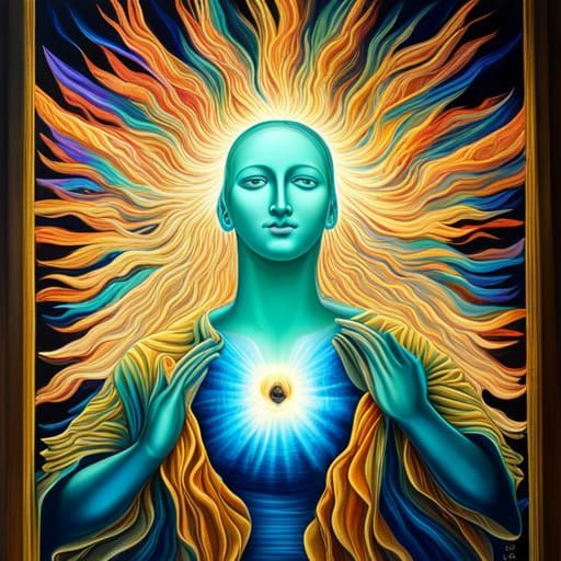 Infinite Mind of God Opening from Heaven