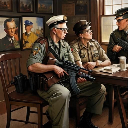 Americana Scene Painting