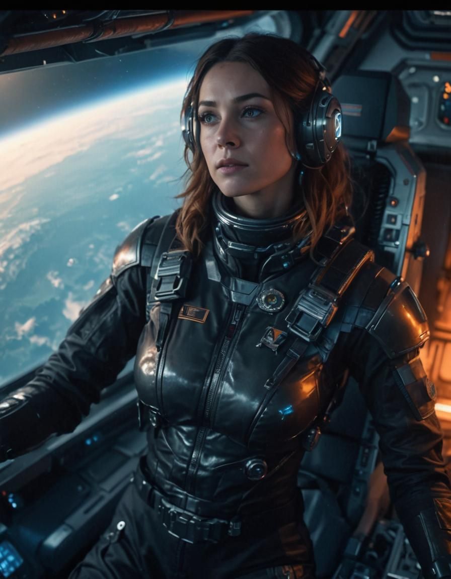 2072 Captain Amelia S Bridgers leaving Post-WWV destroyed Pl...