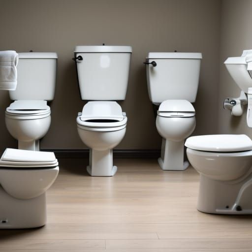 Army of Toilets Threatening Godlike Commode