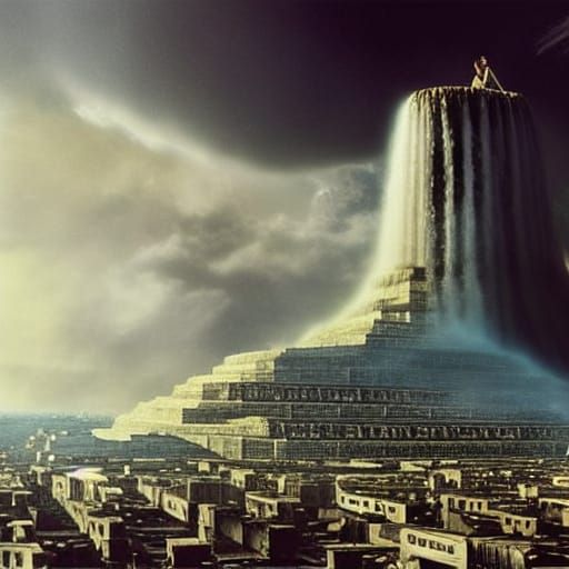 Epic Cinematic Digital Painting of Led Zeppelin