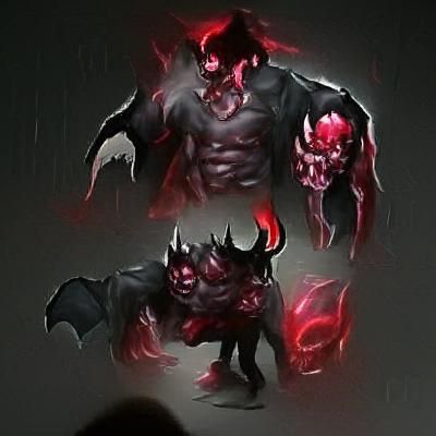 Horrifying Skin Flesh Demon Concept Art
