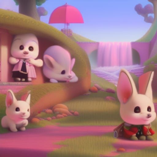 Enchanting Sylvanian Families in Pastel Colors