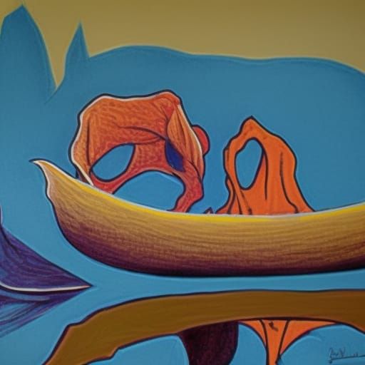 Hyperdetailed Charcoal Drawing of a Net