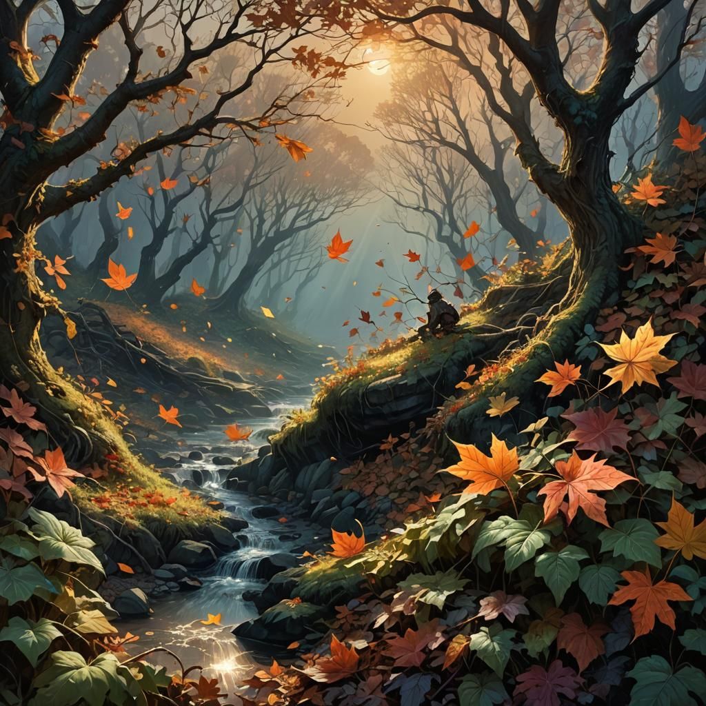 Resilient Hope: A Detailed Matte Painting of Perseverance