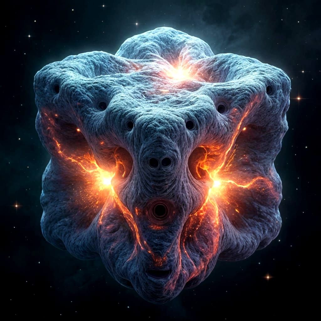 Surreal Space Cube: A Sci-Fi Digital Masterpiece