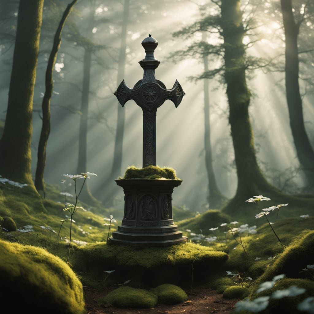 Epic Link's Sword in Ancient Forest Glade