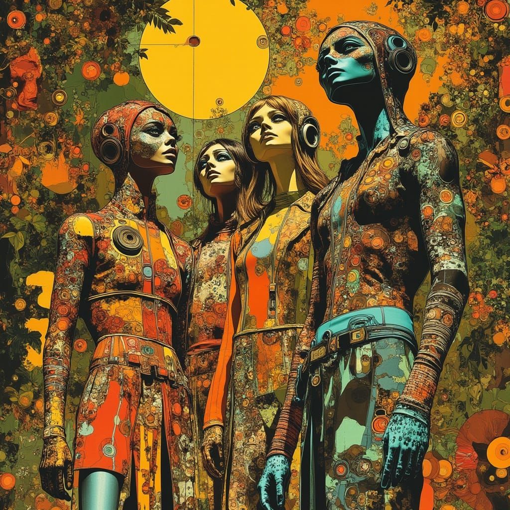 Jungle Animals in Sunlight: Painterly Illustration