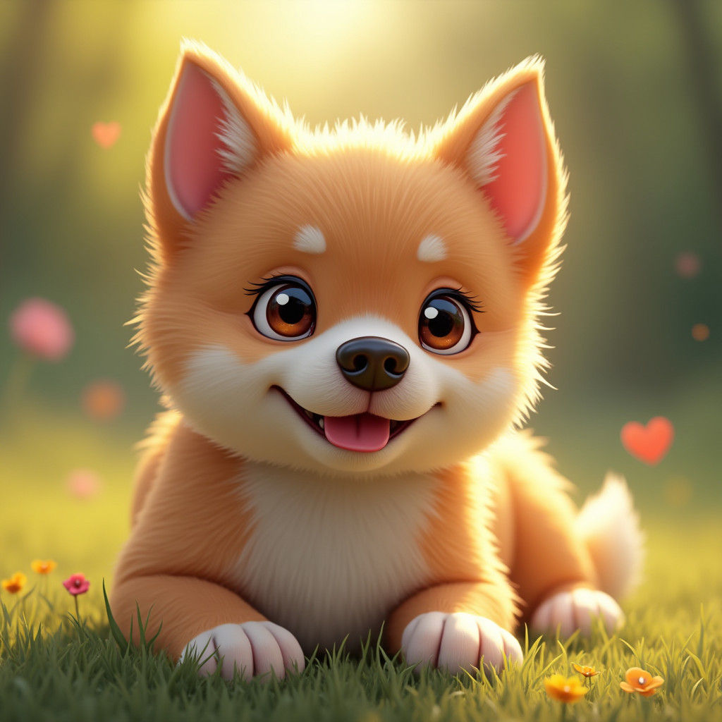 Heartwarming Dog Portrait with Expressive Eyes