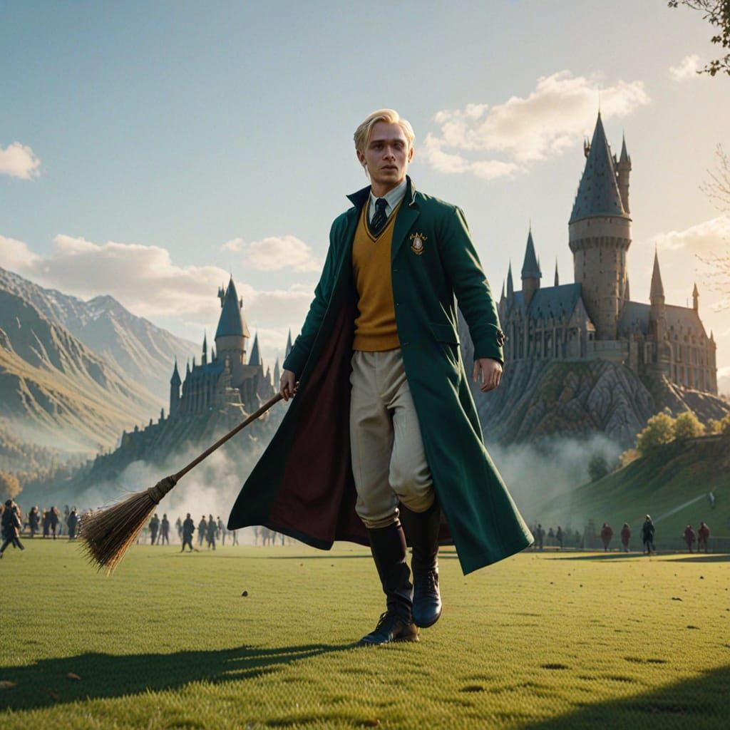 Draco malfoy playing quidditch 