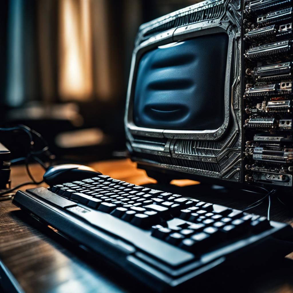 Hyperrealistic Computer with Intricate Detail