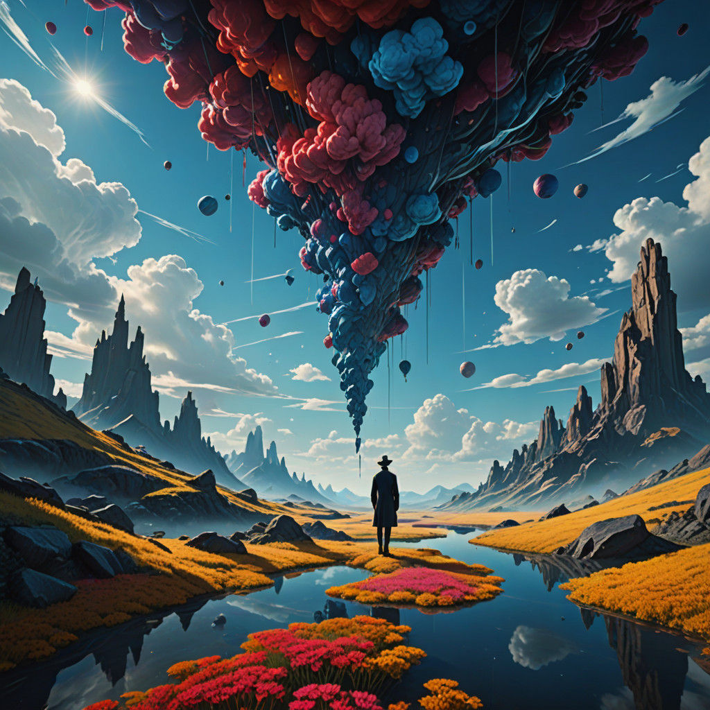 Surrealist Dreamscapes in Distorted Reality