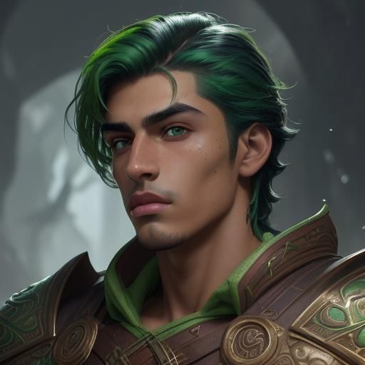 Hispanic Man Portrait: Fantasy Concept Art in 8K