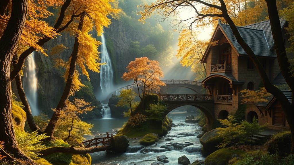 Frodo Awakens in Rivendell's Ethereal Valley