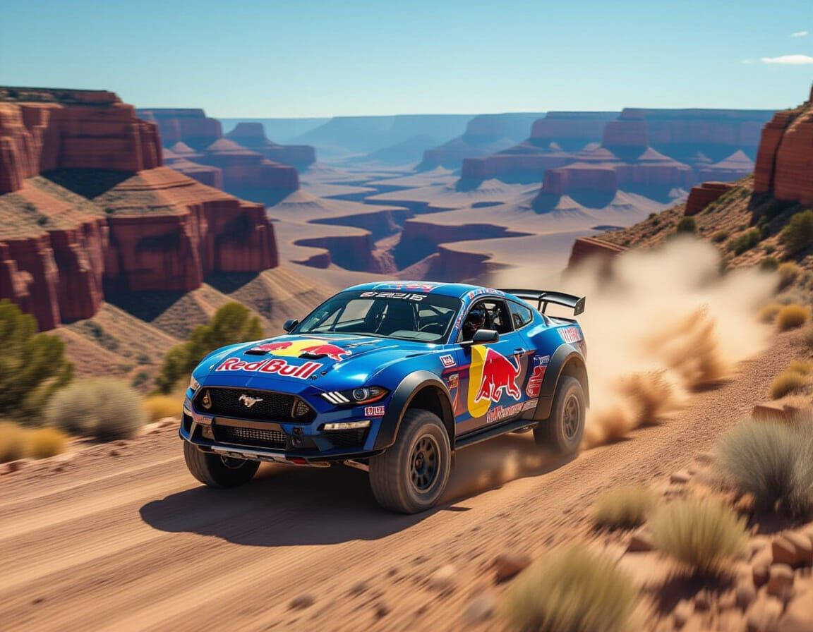 Ford Mustang Rally Race at Grand Canyon