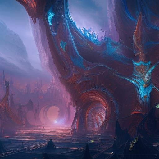 Chaos Realm: Detailed Matte Painting in Unreal Engine