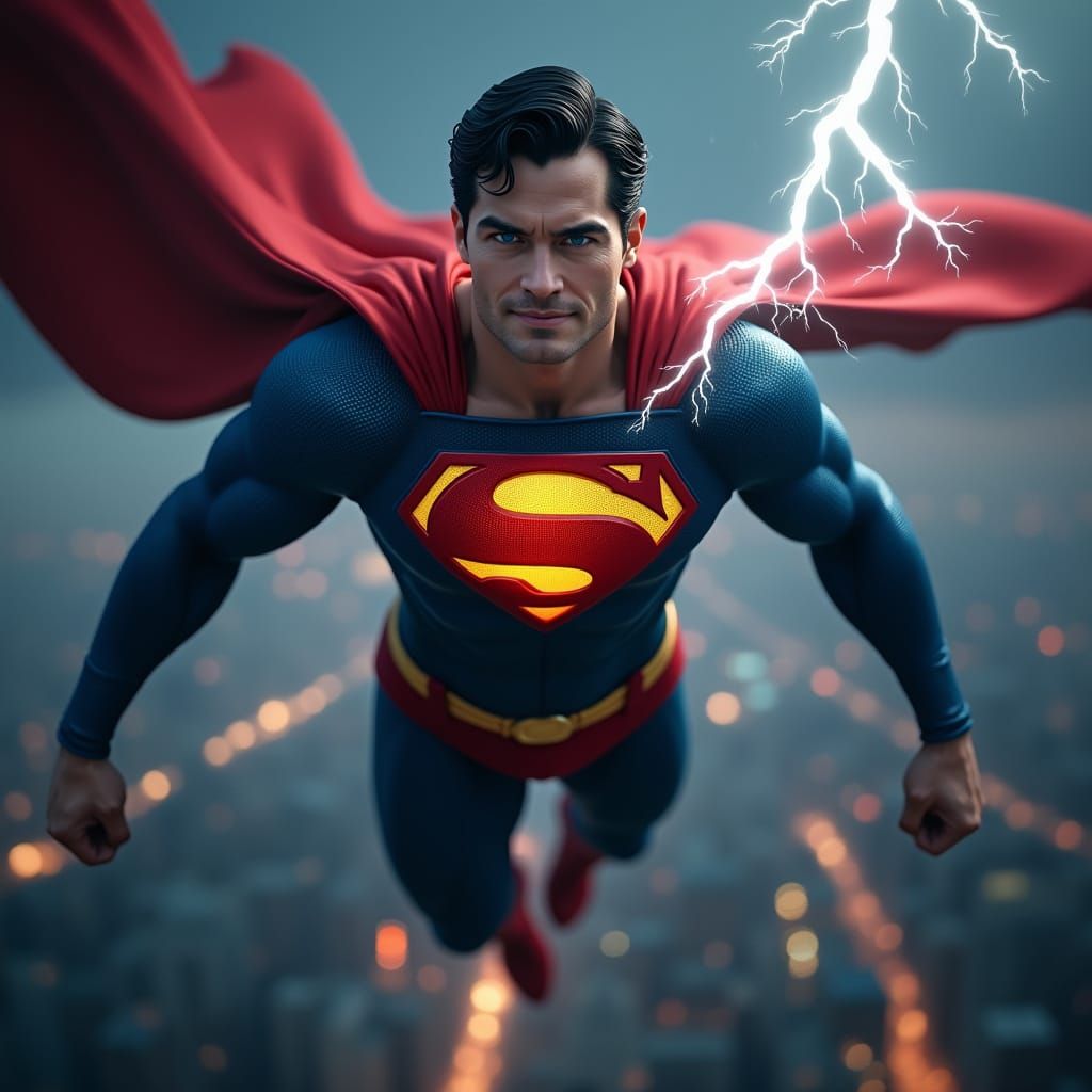 Superman Dances With Lightning 11