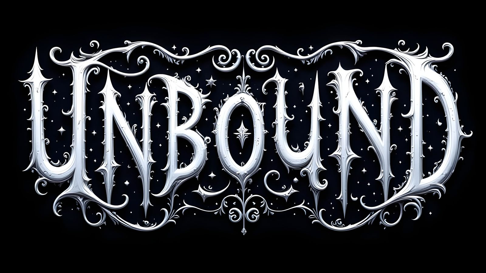 Backlit Letters "UNBOUND" in Dynamic Light
