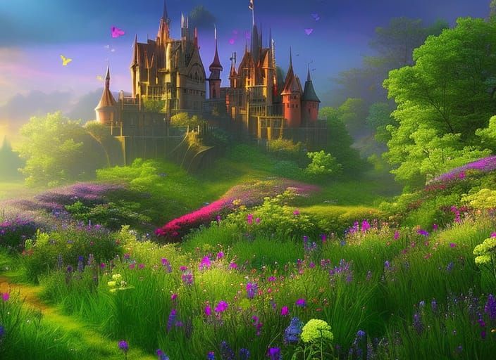 Beautiful hidden castle.