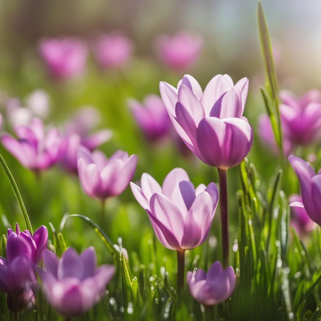 Vibrant Spring Nature Scene in Bloom