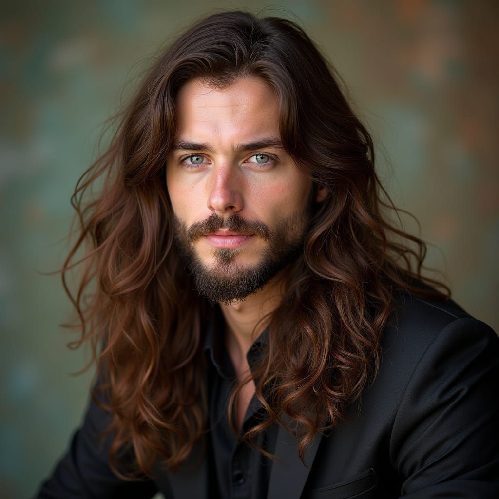 Irish Metalhead with Long Brown Hair