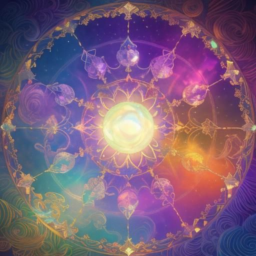 Rainbow Lit Scroll with Mother of Pearl Pen