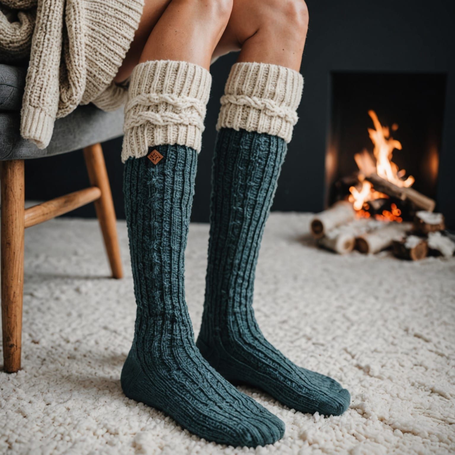 Winter Socks in Cozy Textures