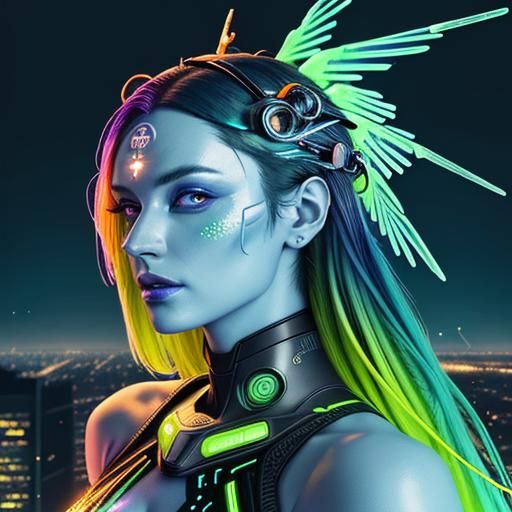 Creating a unique and personalized artwork combining multiple elements of your previous images