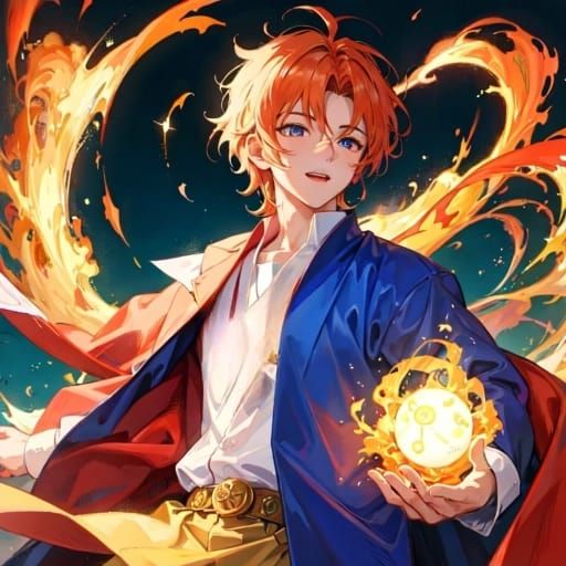 Dynamic AI-Generated Fireball Image