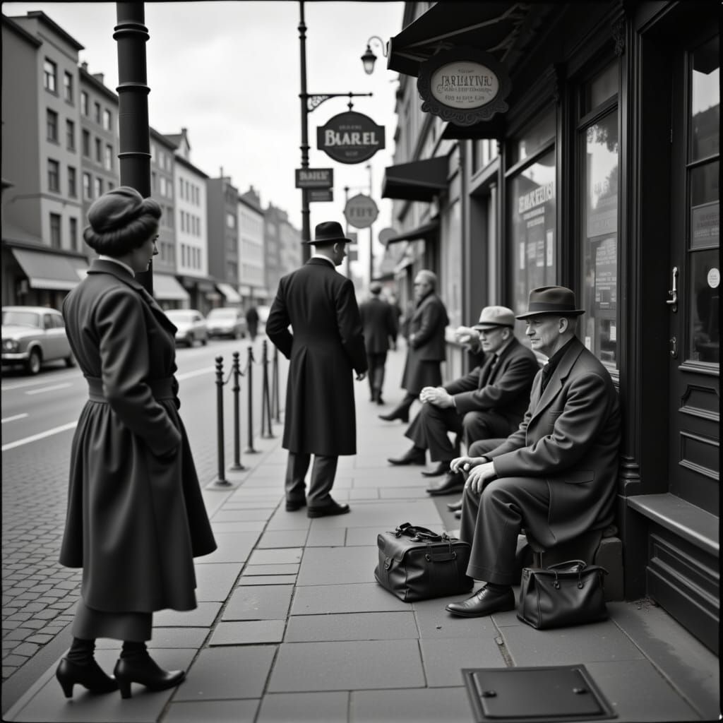Street in the fifties