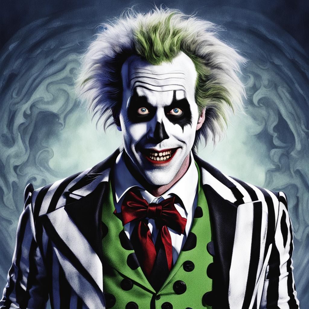 Beetlejuice Reimagined as Digital Art