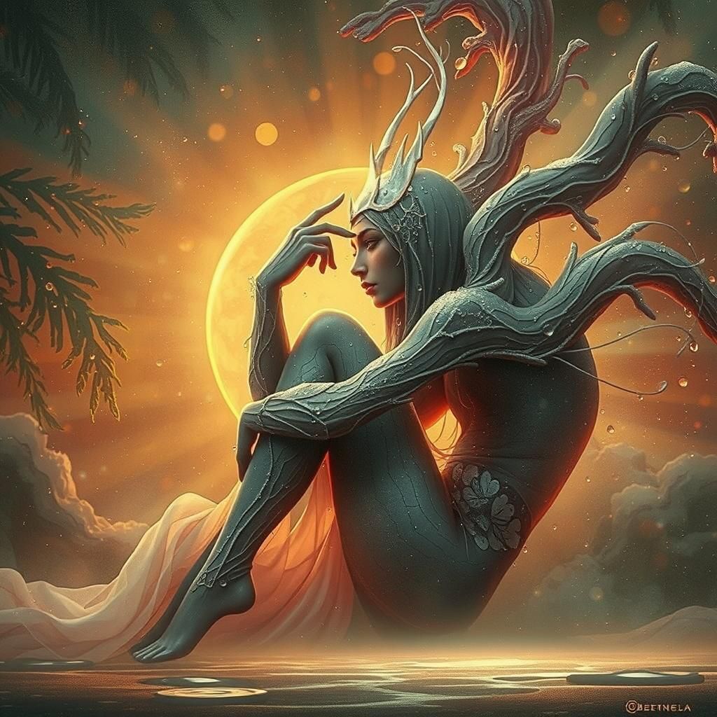 Ethereal Dewdrops in Golden Morning Light