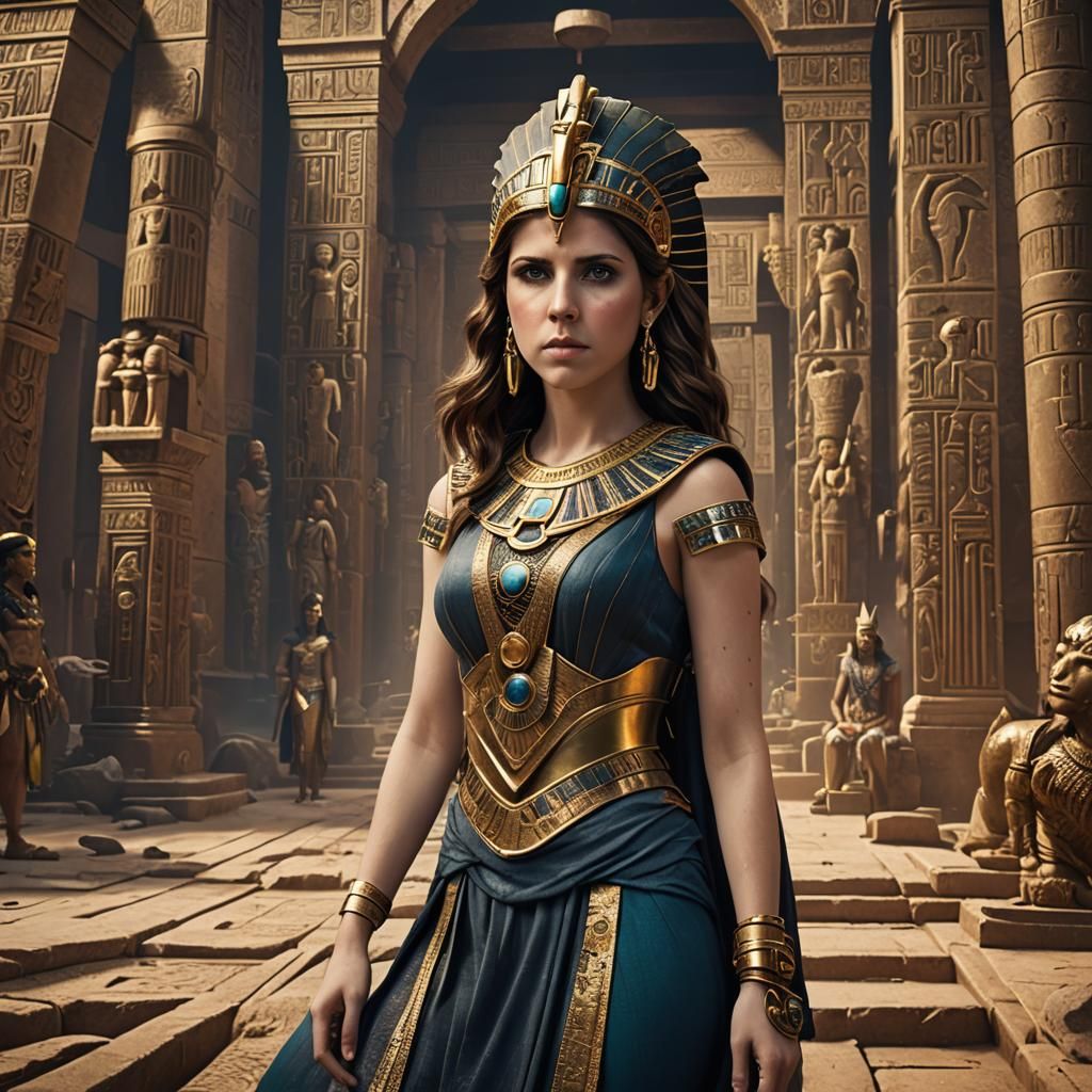 Anna Kendrick Photobomb of Cleopatra: Detailed Matte Paintin...