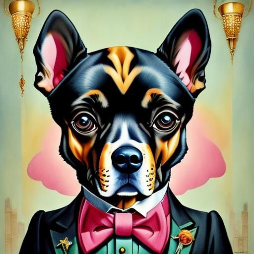 <lora:FairyTailsv8:1.0>Art Deco  Fancy anthropomorphic Reali...