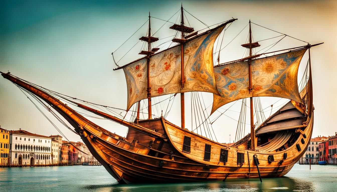 Leonardo da Vinci's Ship Design in Venice, 1515
