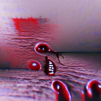 Ominous Blood Creeping: A Visual Metaphor