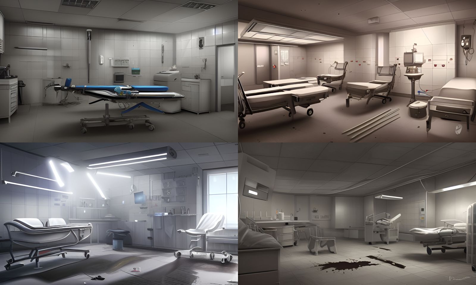 Bloody Surgery Room: Hyperdetailed Concept Art