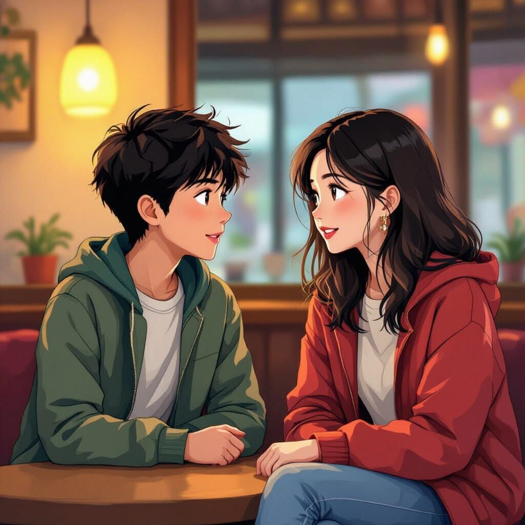 Friends Talking, Cinematic and Animated Style