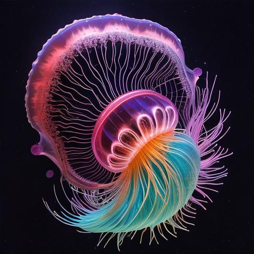 Lyrical Abstraction of Mariana Trench Creatures