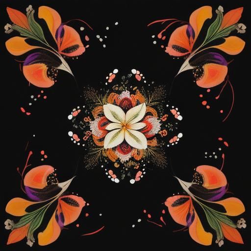 Colorful Calla Lilies in Surreal Digital Illustration