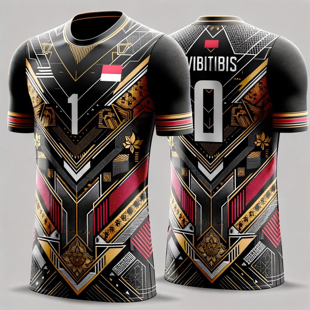 Indonesian Motif Volleyball Jersey with Streetwear Style