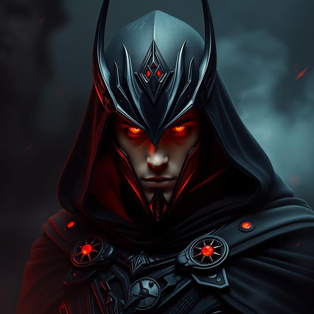 Male Sith Lord in Gothic, Otherworldly Armor