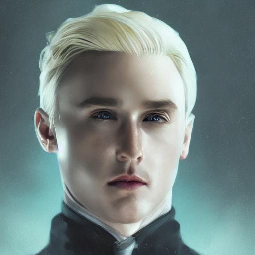 Detailed Portrait of Draco Malfoy in Splash Art Style