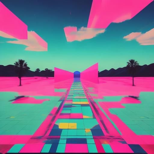 Surreal Glitch in a Liminal VR Simulation