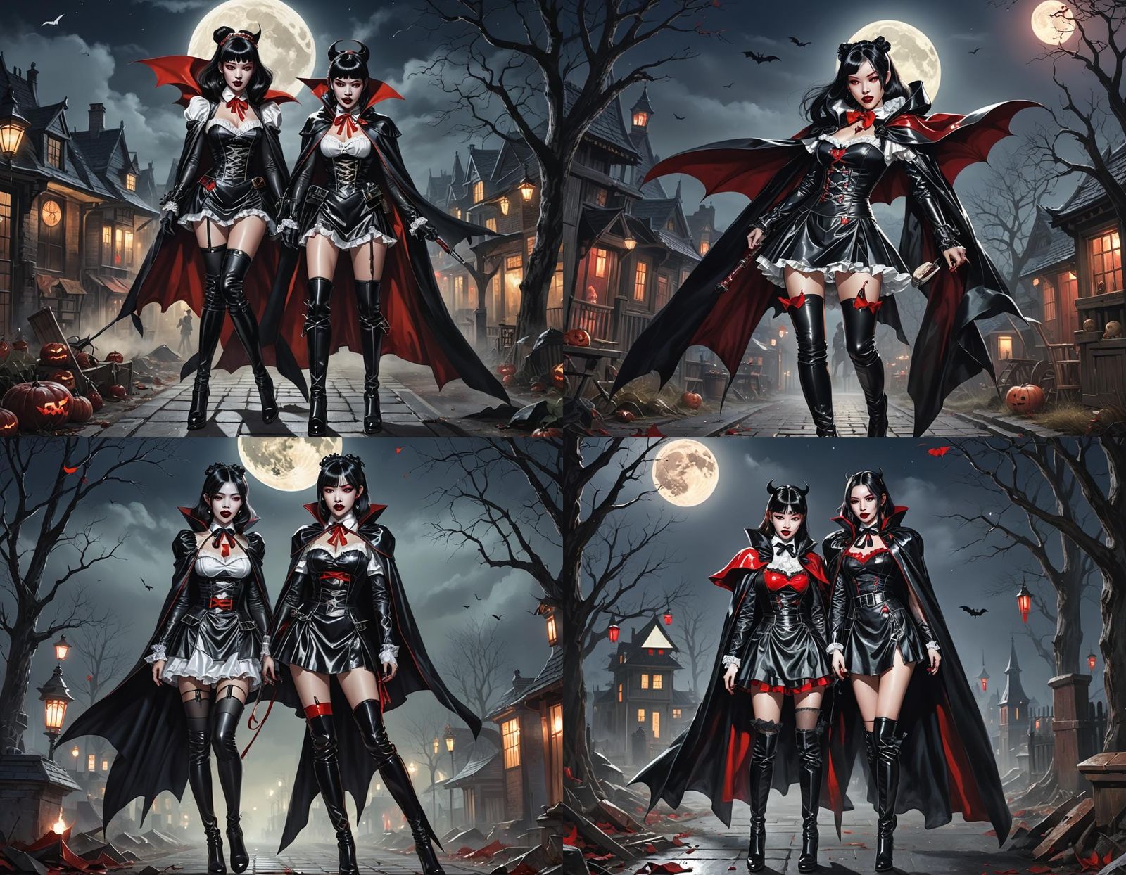 Vampire Maids in Patent Leather, Anime Art