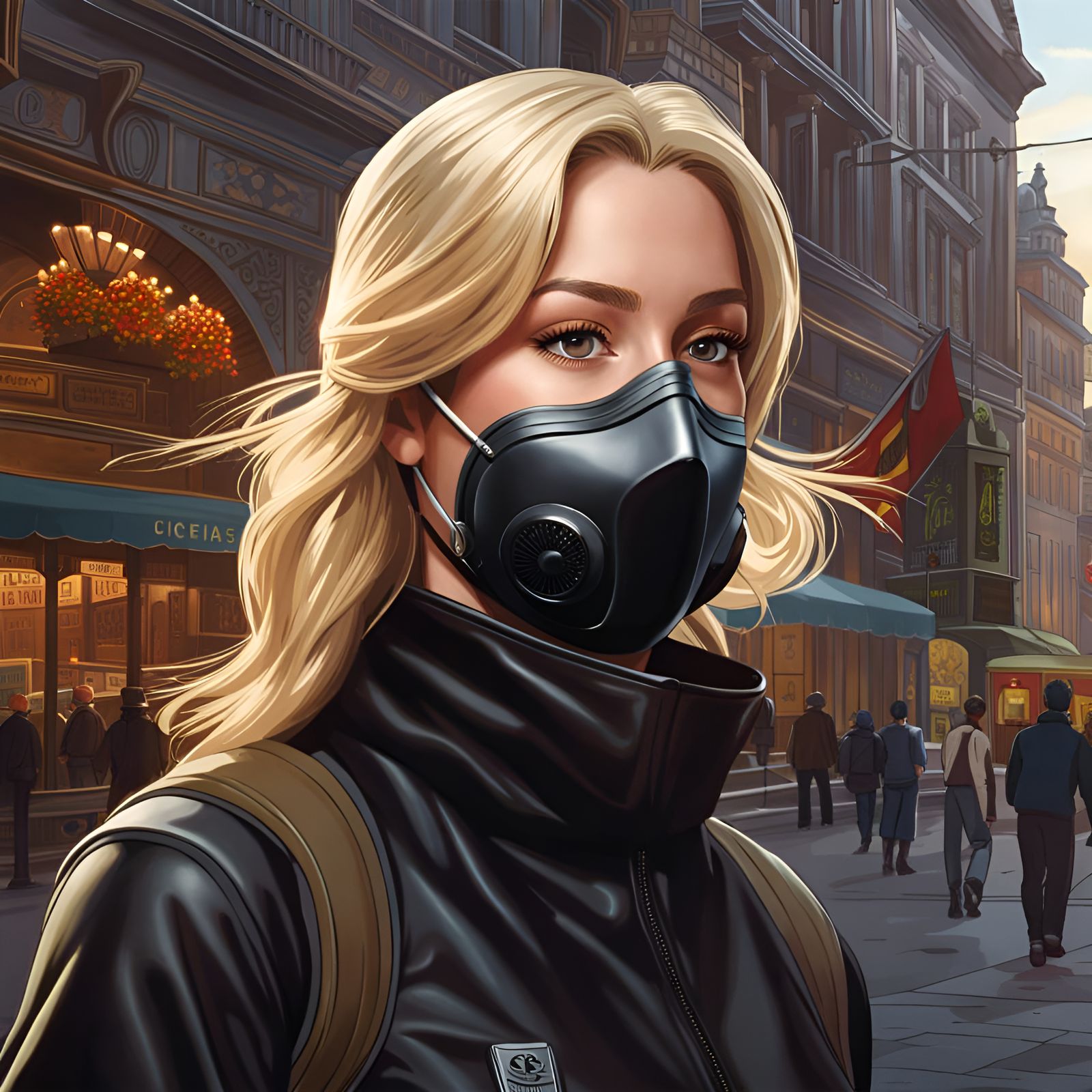 German Student Portrait in Hyperrealistic Style