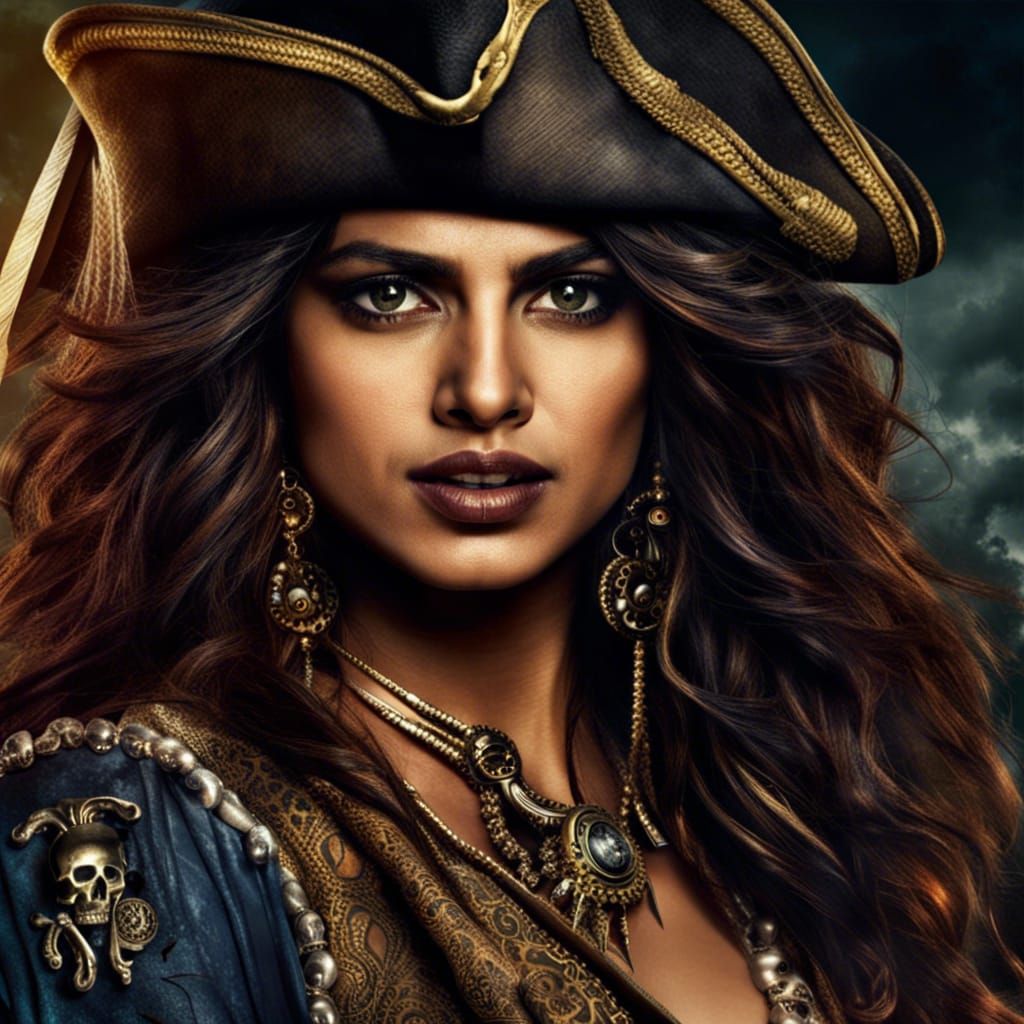 Priyanka Chopra as Pirate in Digital Art
