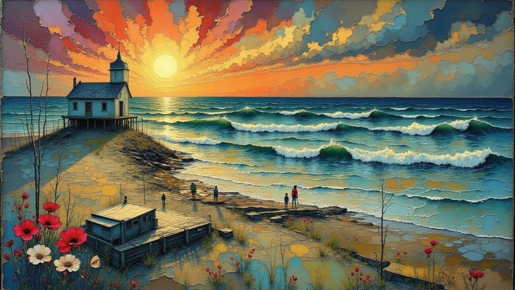 A Melancholy Figure in a Dark, Moody Portrait