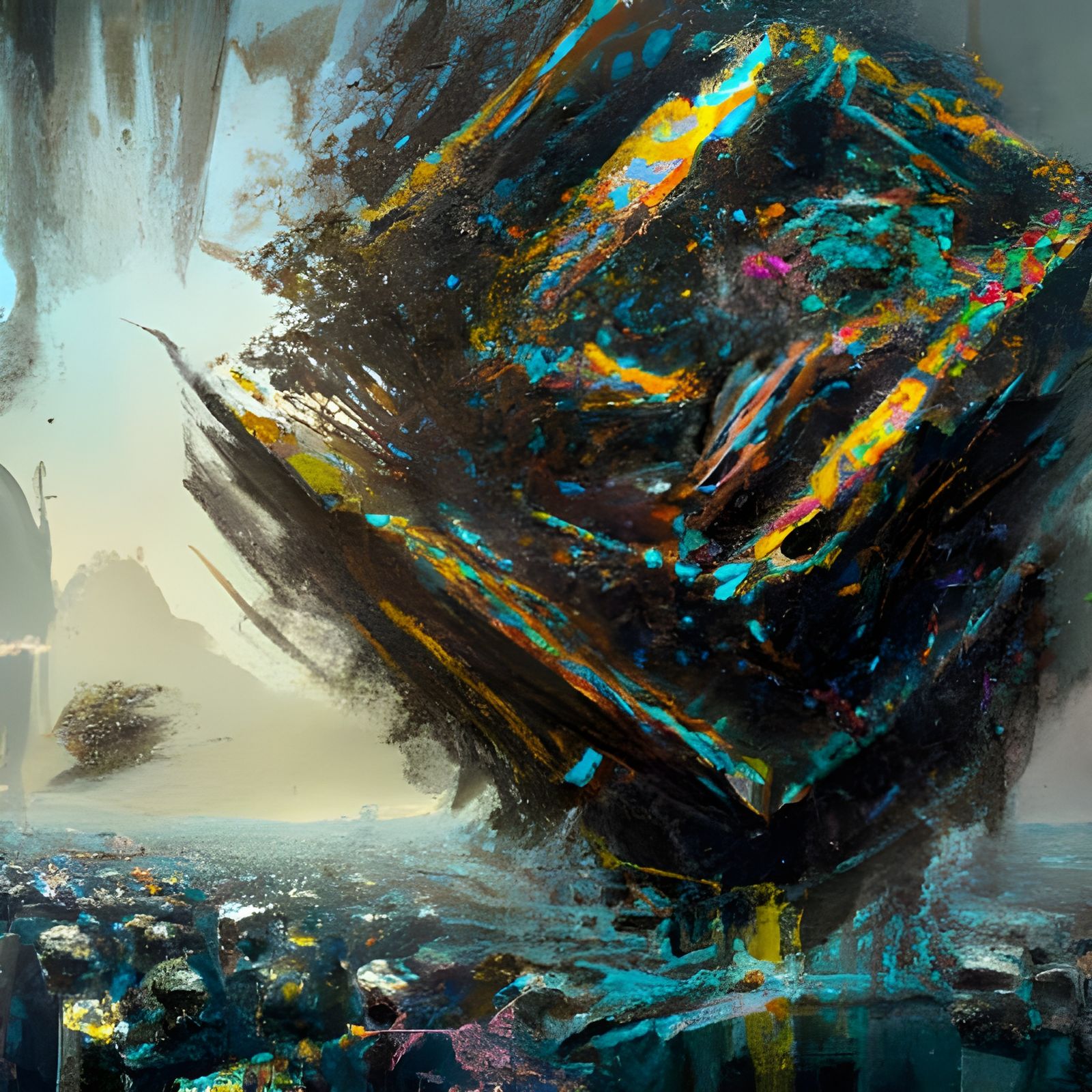 Dramatic Computer Virus Digital Matte Painting