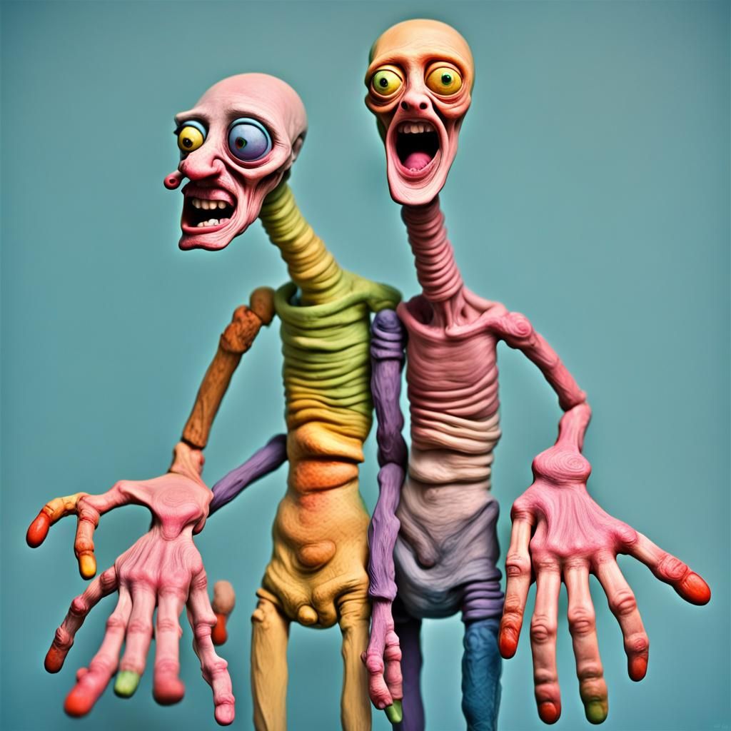 too many feet, too many fingers, long neck, 2 heads, duplicate, disfigured, deformed, toy, disfigured, bad art, deformed...